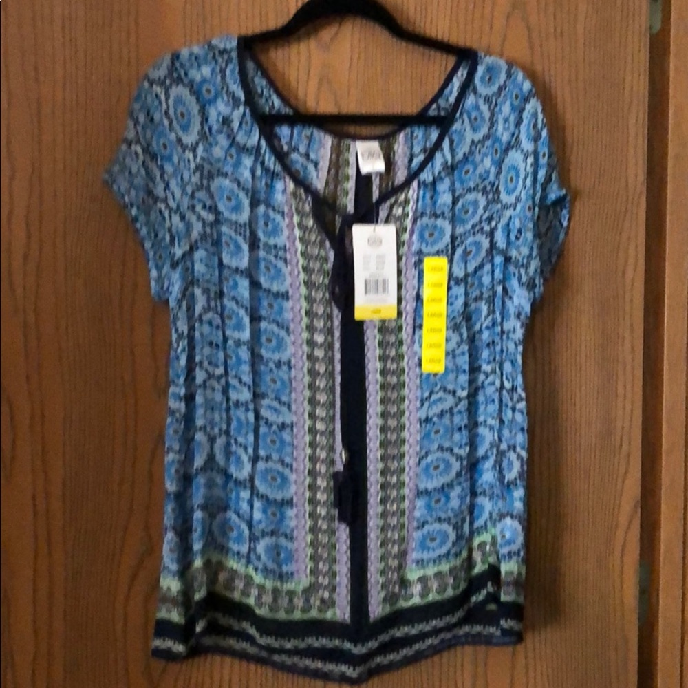 Top Sheer Multi color sz L